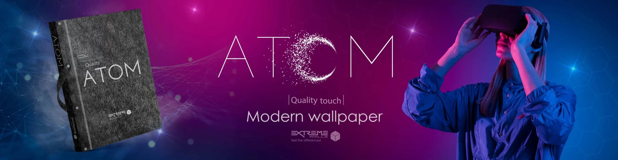 کاغذدیواری اتم atom